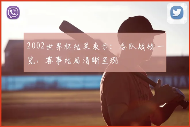 2002世界杯结果表示：各队战绩一览，赛事结局清晰呈现
